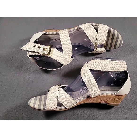 Sperry Top-Sider Alvina Ivory Wedge Espadrille Sandals ⛵ Summer Chic Size 10M - Picture 3 of 8